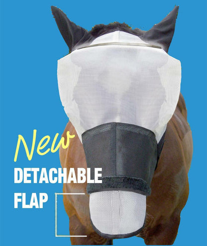 Gee Tac Horse Fly Field Mask White Uv Sun Light